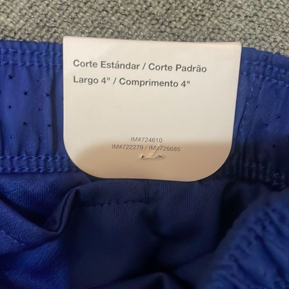 2 NWT Nike men’s blue and black large standard fit 4” length XXL shorts workout - Picture 4 of 11